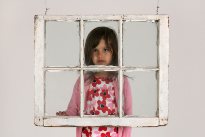 Child being exposed to lead paint.