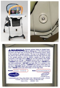 Recalled Majestic High Chair