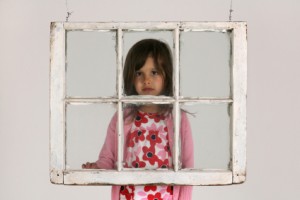 Child being exposed to lead paint.