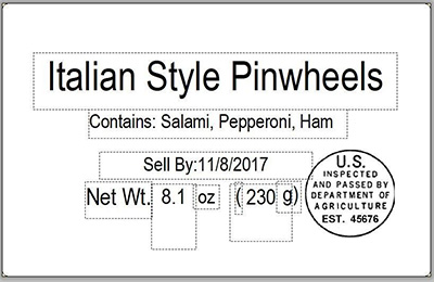 Label, Recalled Product