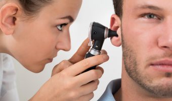 Younger Man Getting Hearing Loss Test