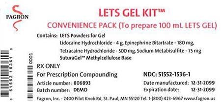 Image, contents of LETS GEL KIT Convenience Pack