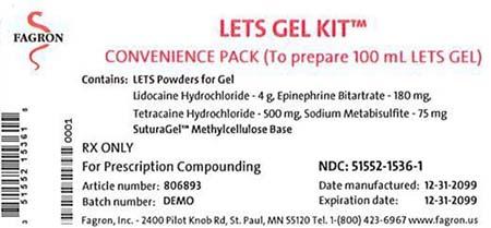 Image, contents of LETS GEL KIT Convenience Pack