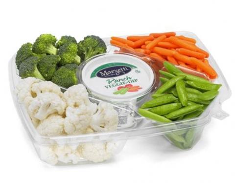 Vegetable Tray with Dip