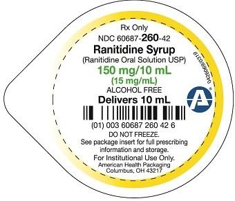 Label, Ranitidine Syrup, Liquid Unit Dose Cup
