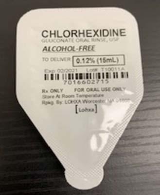 “Unit dose cup label, Lohxa Chlorhexideine Gluconate Oral Rinse USP 0.12% (15 mL) Rx Only”