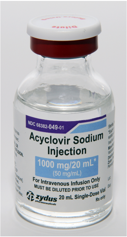 Acyclovir Sodium Injection, 1000 mg/20mL vial