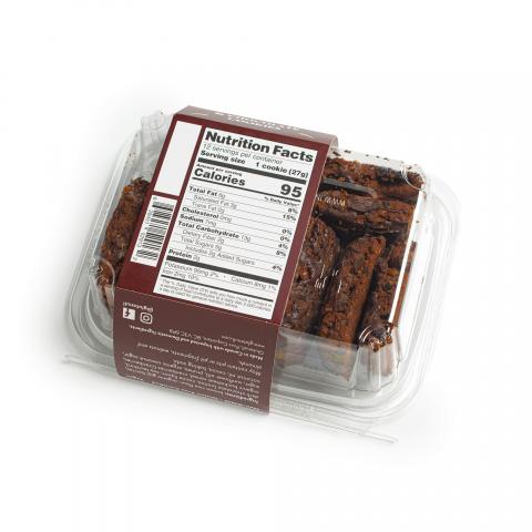 Glutenull Goji Berries and Chocolate Cookies, 320 g/11 oz, back panel