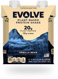 Product image, Evolve Plant based protein shake vanilla bean