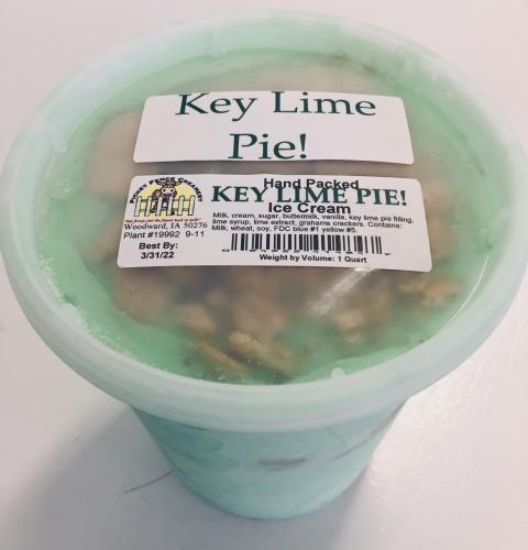 Product image and labeling, Picket Fence Creamery Key Lime Pie ice cream