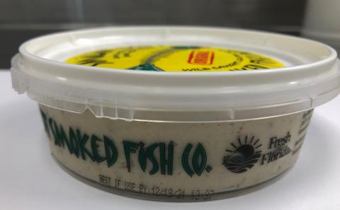 “Tub label, Smilin’ Bob’s Smoked Fish Dip” 