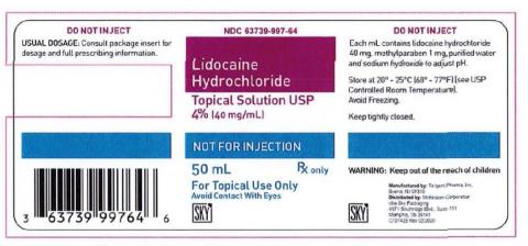 : Label, Lidocaine HCl Topical Solution USP 4%, 50ml