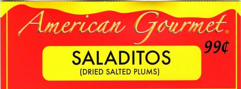 American Gourmet SALADITOS (DRIED SALTED PLUMS)