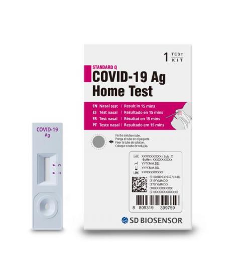 STANDARD Q COVID-19 Ag Home Test, product photo