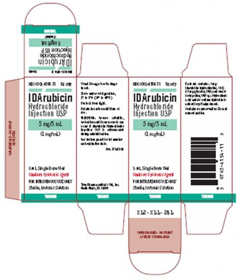 Image Carton Label:  IDArubicin Hydrochloride Injection USP 5 mg/5 ml