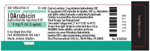 Image Vial Label:  IDArubicin Hydrochloride Injection USP 5 mg/5 ml