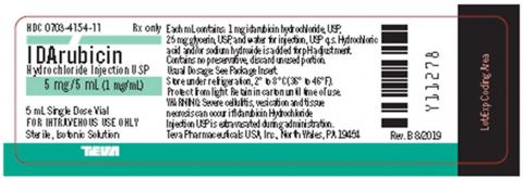 Image Vial Label:  IDArubicin Hydrochloride Injection USP 5 mg/5 ml