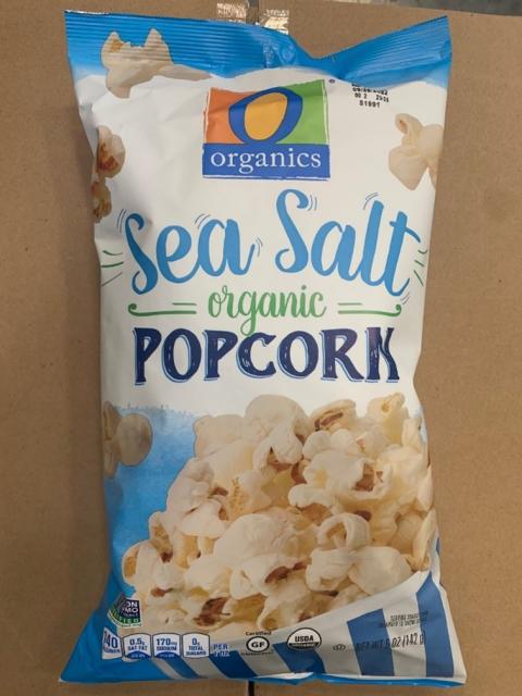Photo – Labeling, O Organics Sea Salt Organic Popcorn