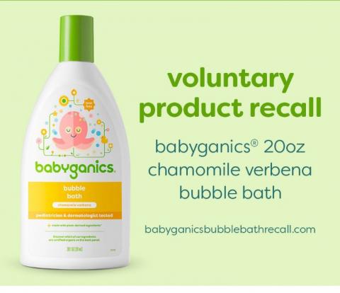 Babyganics® 20oz chamomile verbena bubble bath