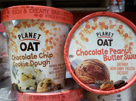 Side and Top of recalled container, Planet Oat Chocolate Chip Cookie Dough