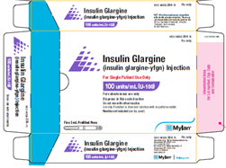 Mylan, Insulin Glargine (Insulin glargine-yfgn) Injection 100 units/mL (U100), 3 mL Prefilled Pens