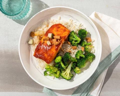 Photo 2 – Finished product image, Gochujang-Glazed Salmon Bowl