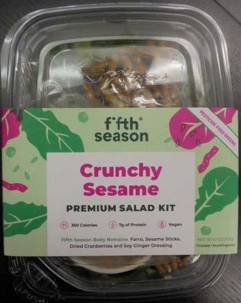 Fifth Season Crunchy Sesame Salad Kit, Front label