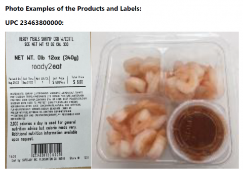 Picture of ReadyMeals Shrimp Cooked with Cocktail Sauce