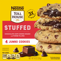 Front Label Image - ® TOLL HOUSE® STUFFED Chocolate Chip Cookie Dough with Fudge Filling