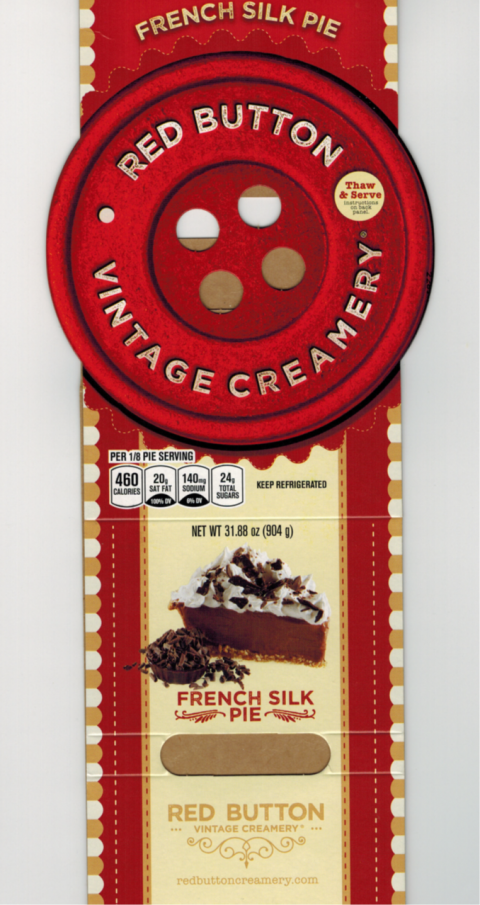 Red Button Vintage Creamery French Silk Pie, Net Wt. 31.88 oz