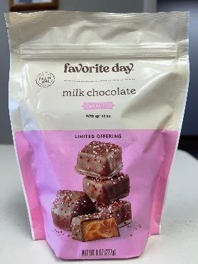 Front of Favorite Day Milk Chocolate Caramels Package