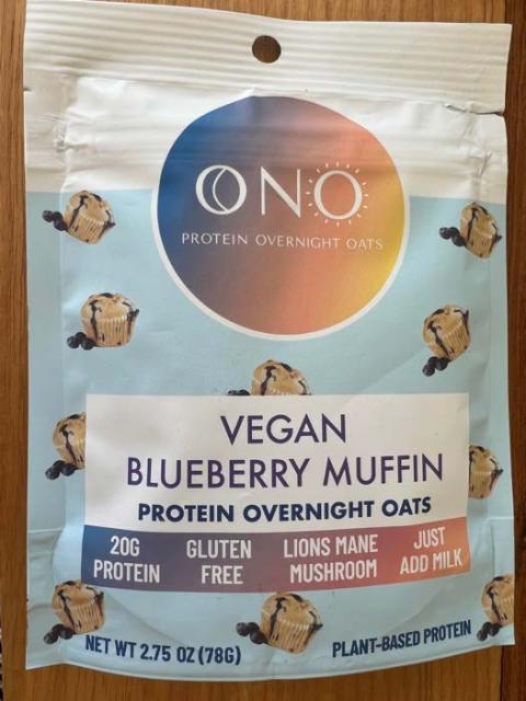 Product image of Vegan Blueberry Muffin Protein Overnight Oats, Net Wt. 2.75 oz