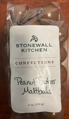 Front package, Stonewall Kitchen Confections Peanut Butter Maltballs