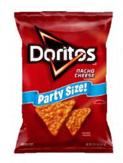 Image 2: “Doritos Nacho Cheese Flavored Tortilla Chips, Party Size, 14.5 oz. bag”