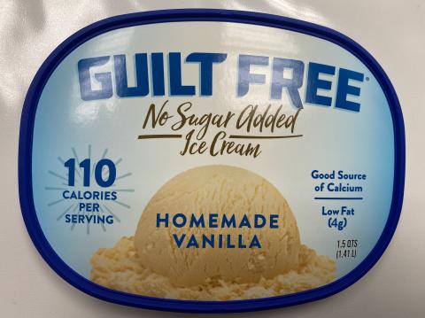 1. “Container Lid, Guilt Free No Sugar Added, Homemade Vanilla Ice Cream, 1.5 QTS”