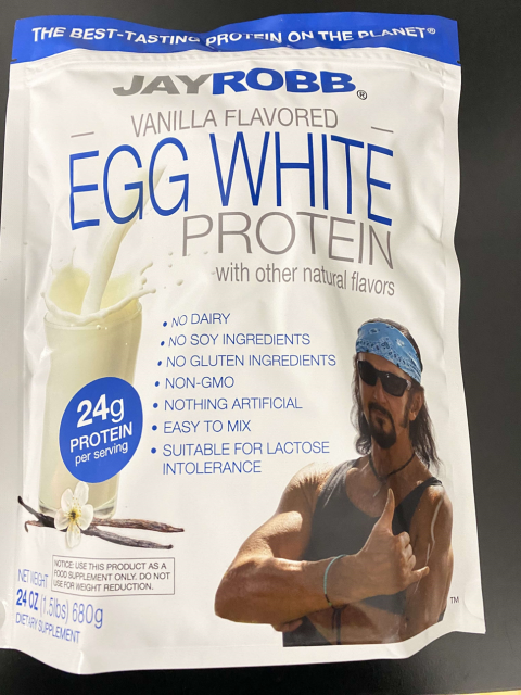 image 1 “front of Jay Robb Vanilla Flavored Egg White Protein, 24 oz”