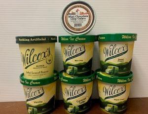 Image 2: “Photograph of Multiple Wilcox Ice Cream labeled containers”