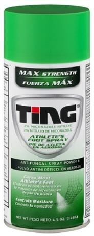 TING® 2% Miconazole Nitrate Athlete’s Foot Spray Antifungal SprayPowder