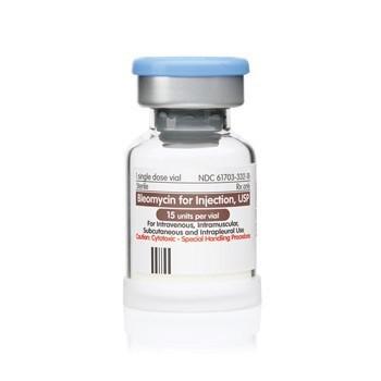 : “Bleomycin for Injection, USP, 15 Units Single-Dose ONCO-TAIN™ Glass Fliptop Vial, NDC 61703-332-18”