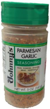 “Johnny’s Parmesan Garlic Seasoning, 5 oz. bottle”