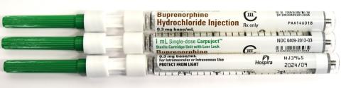 Buprenorphine Hydrochloride Injection, 1 mL Carpuject Single-dose Cartridge
