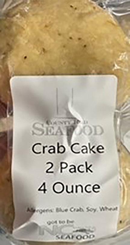 County Road Seafood Crab Cake 2 Pack 4 Ounce
