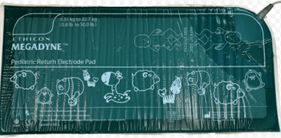 “Image of packaging for Megadyne Pediatric Patient Return Electrode”