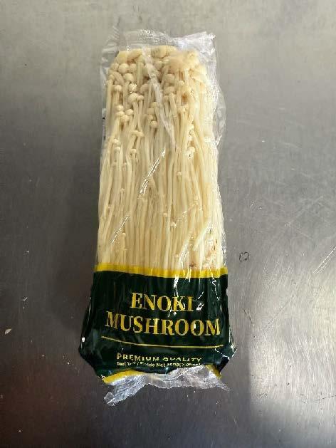 Photograph of Enoki Mushrooms, 200 grams.