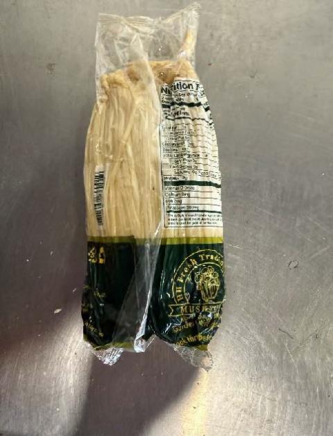 Photograph of Enoki Mushrooms, 200 grams.