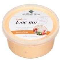 Image 1 – Image, Labeling, L&B Lone Star Dip, on top of a clear plastic container